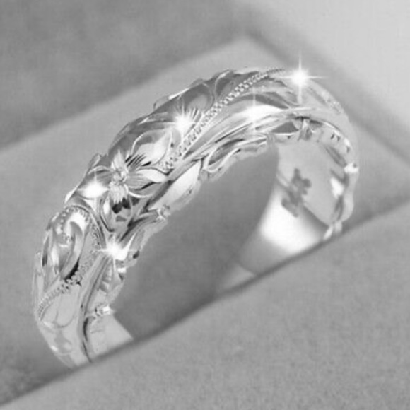 NEW 925 Sterling silver Band Ring - Picture 2 of 2
